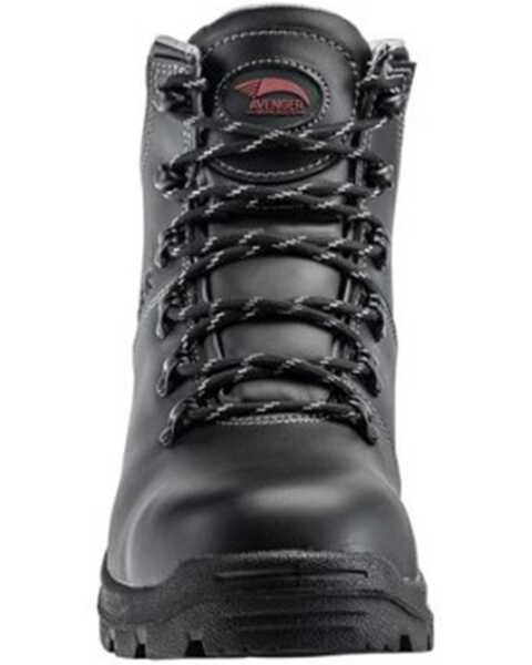 Image #4 - Avenger Men's 8624 Builder Mid 6" Waterproof Lace-Up Work Boots - Soft Toe, Black, hi-res