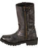 Image #3 - Milwaukee Leather Women's Distressed Classic Harness Boots - Square Toe , Black, hi-res
