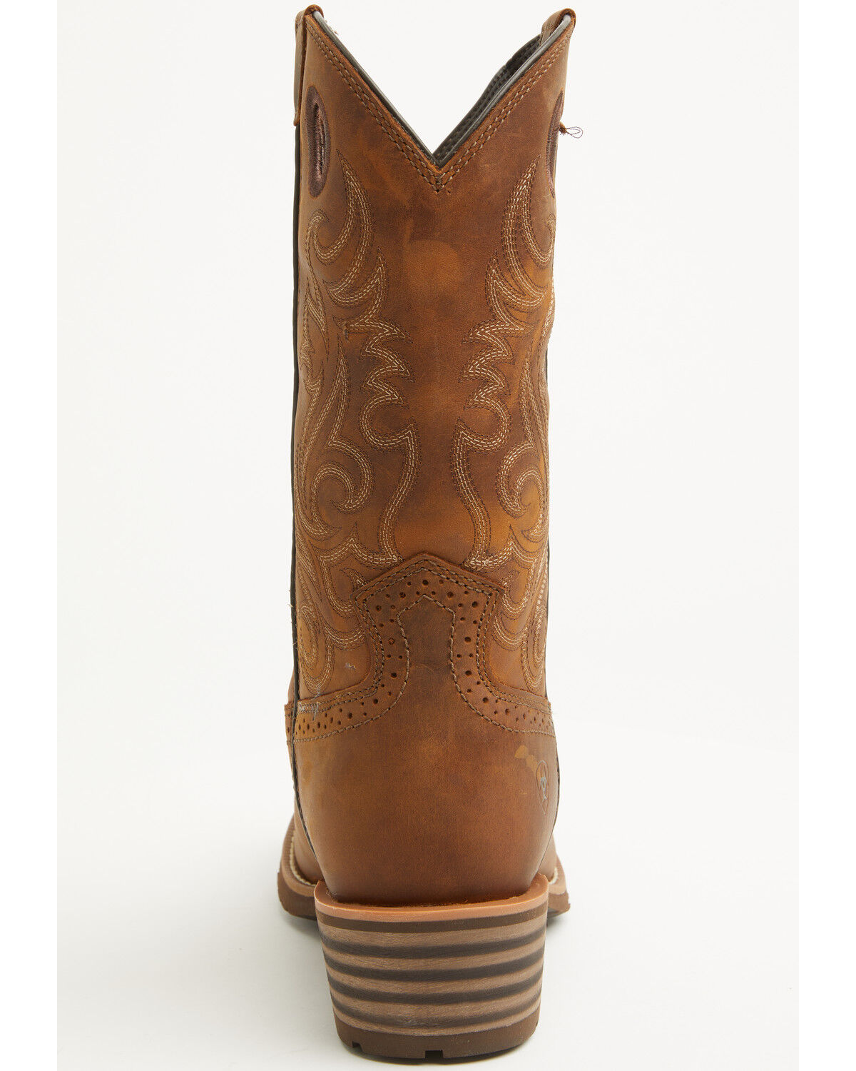 Image #5 - Ariat Men's Hybrid Roughstock Distressed Performance Western Boots - Square Toe, Brown, hi-res
