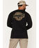 Image #1 - Carhartt Men's Camo Badge Long Sleeve Graphic Work T-Shirt, Black, hi-res