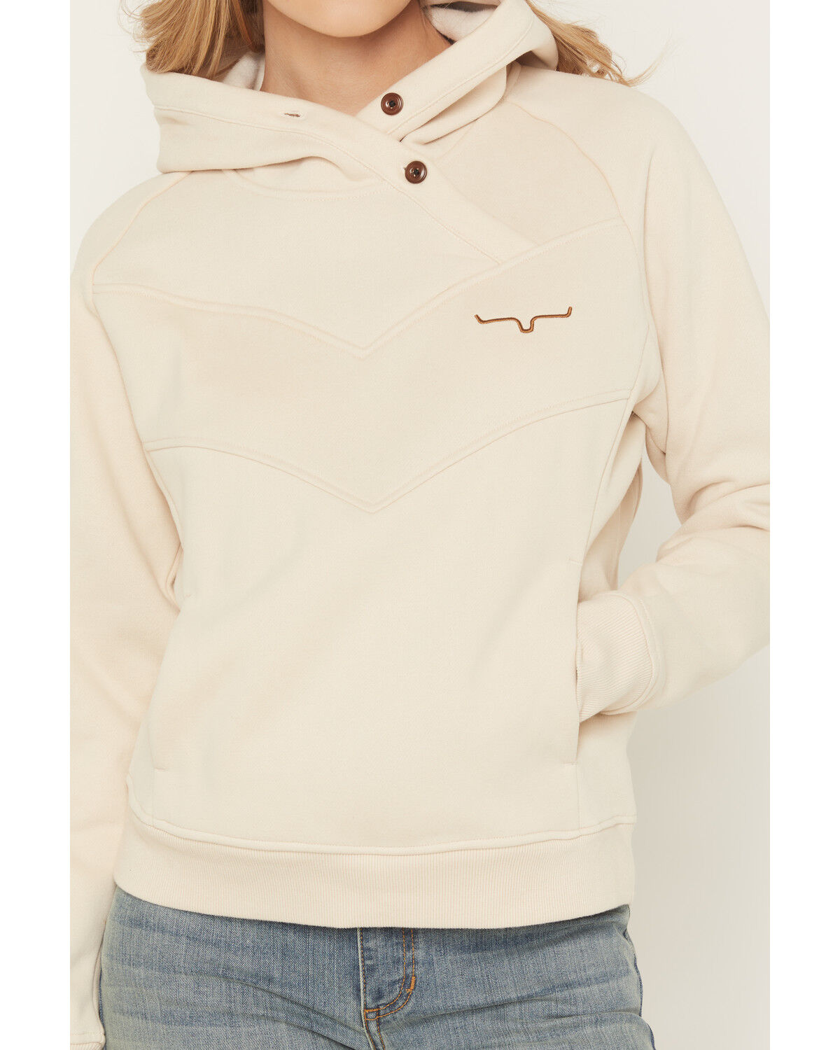 Image #3 - Kimes Ranch Women's Ella Hooded Pullover, Natural, hi-res