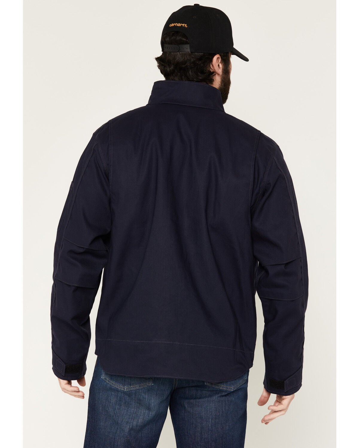 Image #4 - Carhartt Men's FR Full Swing Quick Duck Jacket, Navy, hi-res