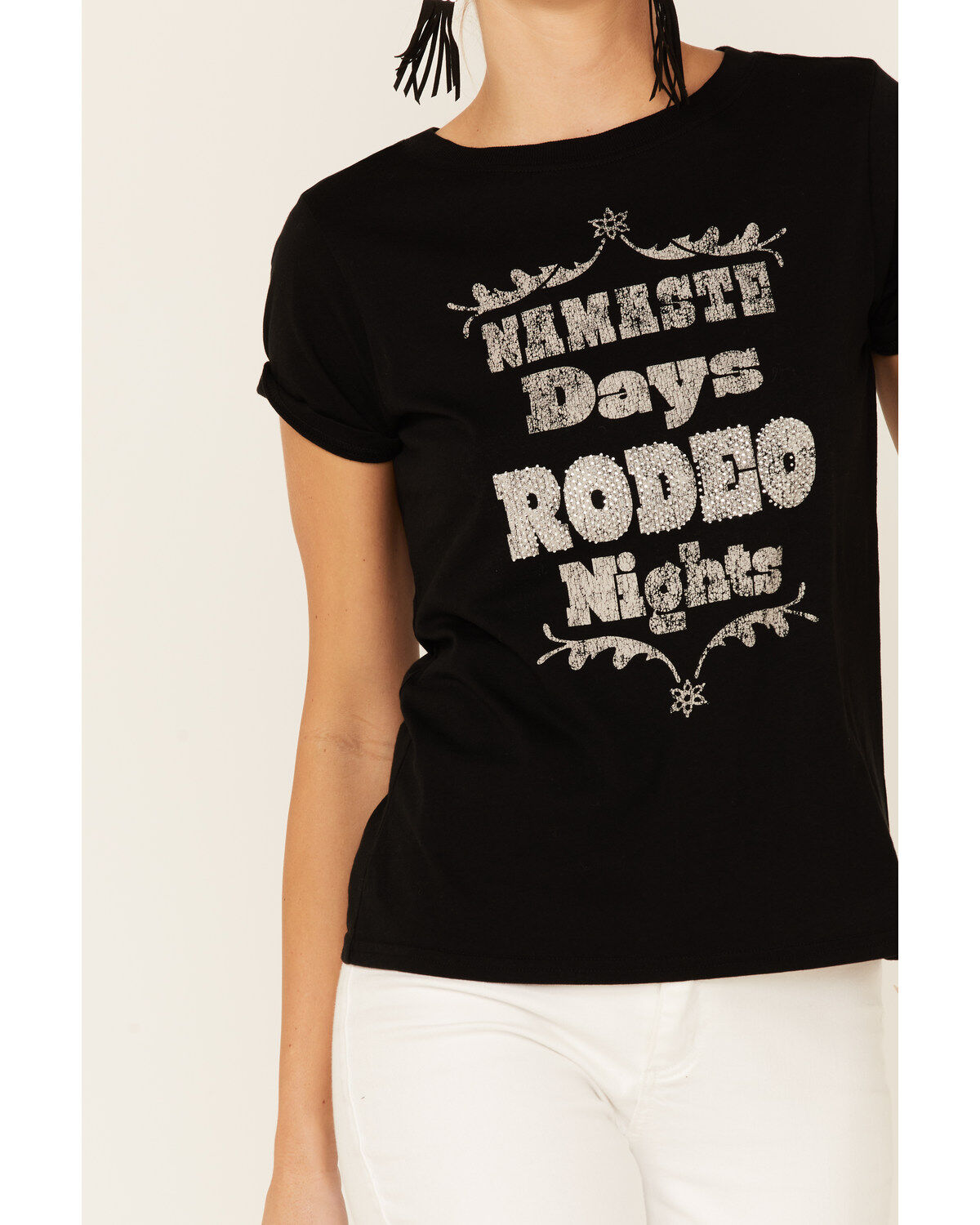 Image #2 - Shyanne Women's Namaste Days & Rodeo Nights Graphic Short Sleeve Tee , , hi-res