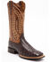 Image #1 - Ariat Men's Brown Platinum Full Quill Ostrich Boots - Square Toe, , hi-res
