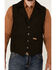 Image #3 - Powder River Outfitters Men's Heather Grey Montana Wool Vest, Dark Brown, hi-res