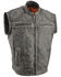 Image #2 - Milwaukee Leather Men's Distressed 2-in-1 Concealed Carry Leather Jacket, Brown, hi-res