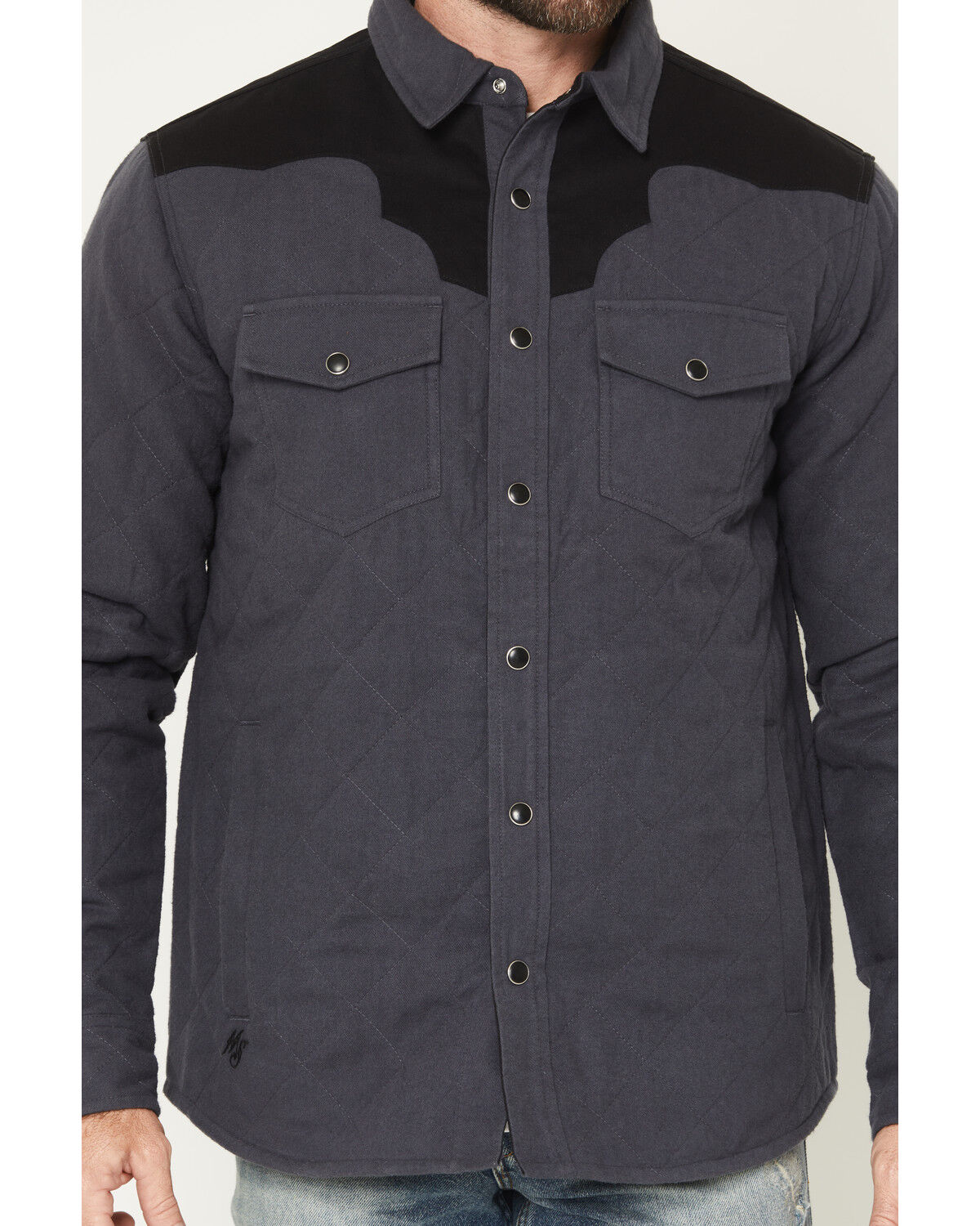 Image #3 - Moonshine Spirit Men's Jackson Hole Lightweight Quilted Shirt Jacket, Charcoal, hi-res