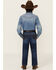 Image #3 - Wrangler Retro Little Boys' Troxler Dark Wash Relaxed Bootcut Stretch Denim Jeans, Blue, hi-res
