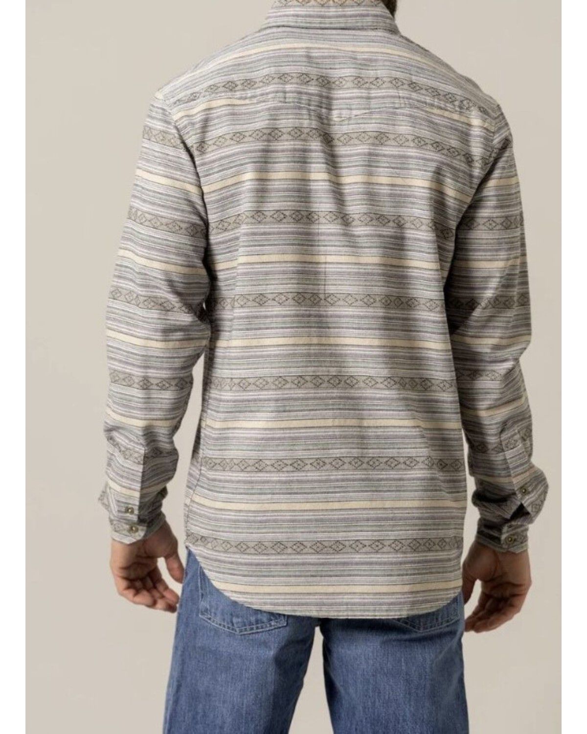 Image #3 - Kimes Ranch Men's Ortega Southwestern Striped Long Sleeve Button-Down Western Shirt, Grey, hi-res