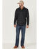 Cody James Men's FR Tartan Plaid Long Sleeve Snap Work Shirt , Black, hi-res