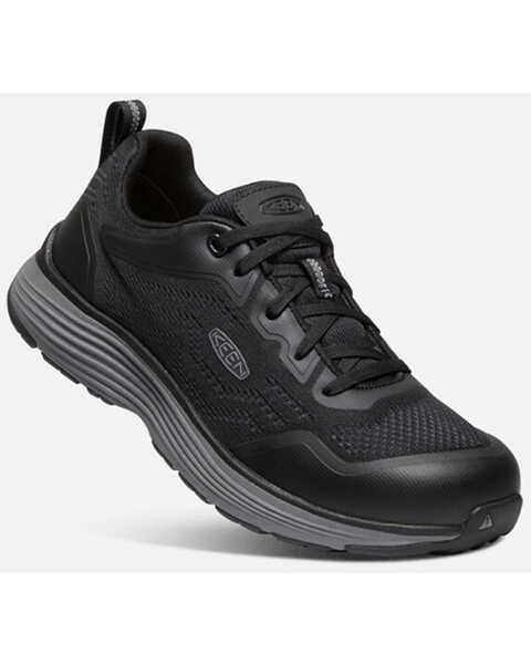 Keen Men's Sparta II ESD Lace-Up Work Sneakers - Aluminum Toe, Black, hi-res