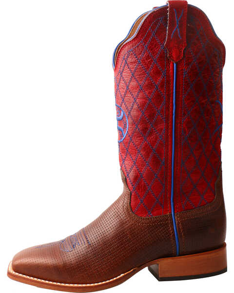 Image #3 - Twisted X Women's Hooey Diamond Stitch Cowgirl Boots - Square Toe, , hi-res