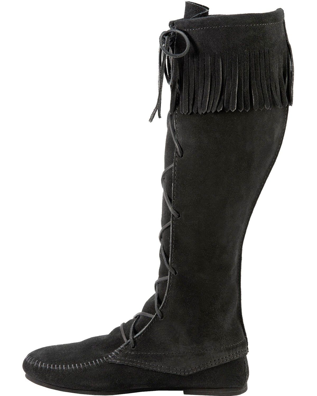 minnetonka knee high lace up boots