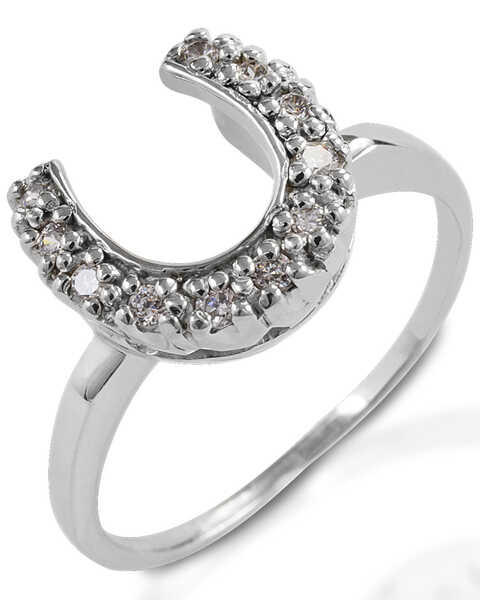 Image #1 -  Kelly Herd Women's Horseshoe Ring , Silver, hi-res