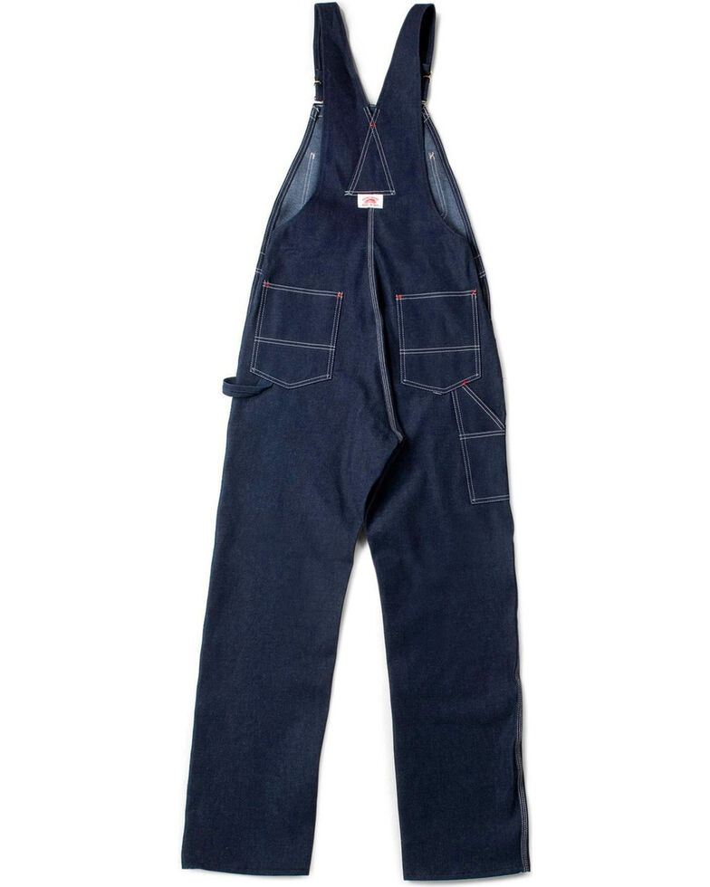 Round House Men's Blue Classic Fly Bib Overalls Big Boot Barn