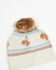 Image #1 - Idyllwind Women's Appaloosa Southwestern Knit Beanie, Cream/blue, hi-res
