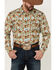 Image #3 - Cody James Men's Rushmore Print Long Sleeve Snap Western Shirt, Turquoise, hi-res