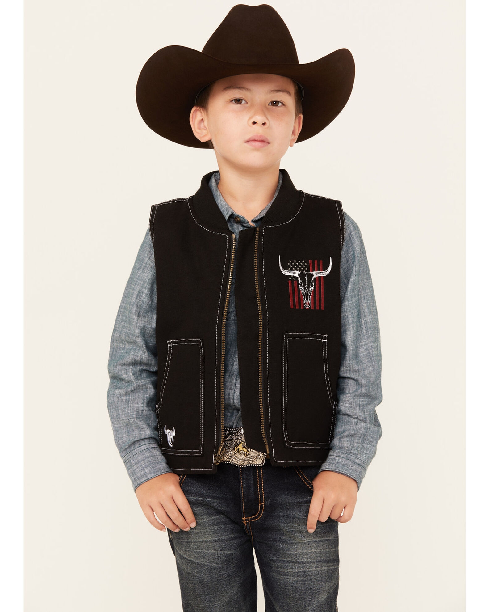 Boys canvas vest discount