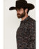 Image #2 - Cody James Men's Take Flight Paisley Print Long Sleeve Snap Western Shirt, Black, hi-res