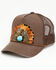Image #1 - Shyanne Women's Feather Stone Ball Cap, Brown, hi-res