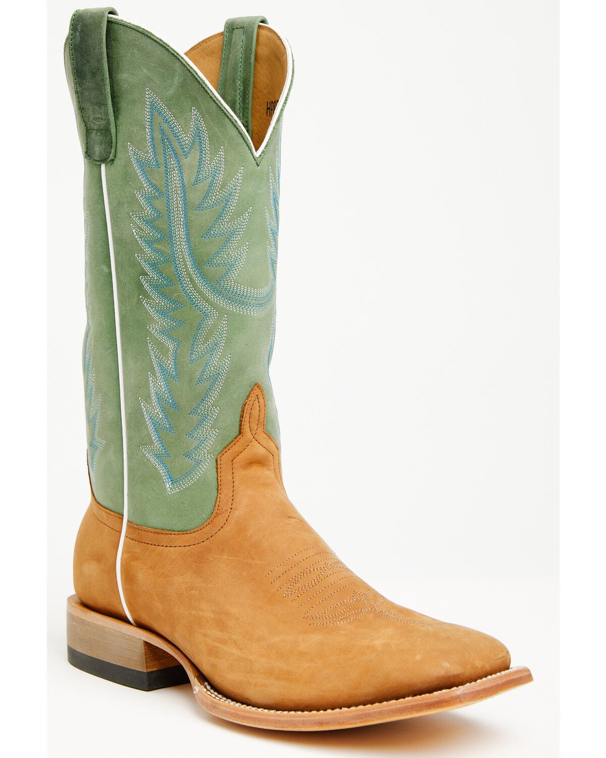Horse Power Men's Tall Western Boots - Broad Square Toe, Tan, hi-res