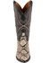 Image #4 - Lucchese Women's Stella Exotic Python Western Boots - Round Toe, Black/white, hi-res