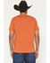 Image #4 - Rock & Roll Denim Men's Bronco Rider Short Sleeve Graphic T-Shirt, Orange, hi-res