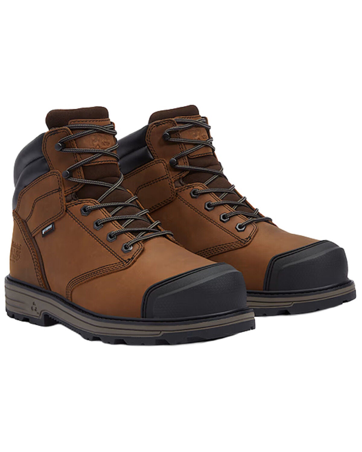 Timberland PRO Men's TiTAN&trade; Tasker 6" Lace-Up Waterproof Work Boots - Alloy Toe, Lt Brown, hi-res
