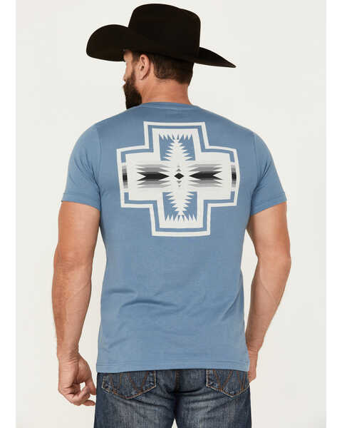 Pendleton Men's Harding Short Sleeve Graphic T-Shirt , Steel Blue, hi-res