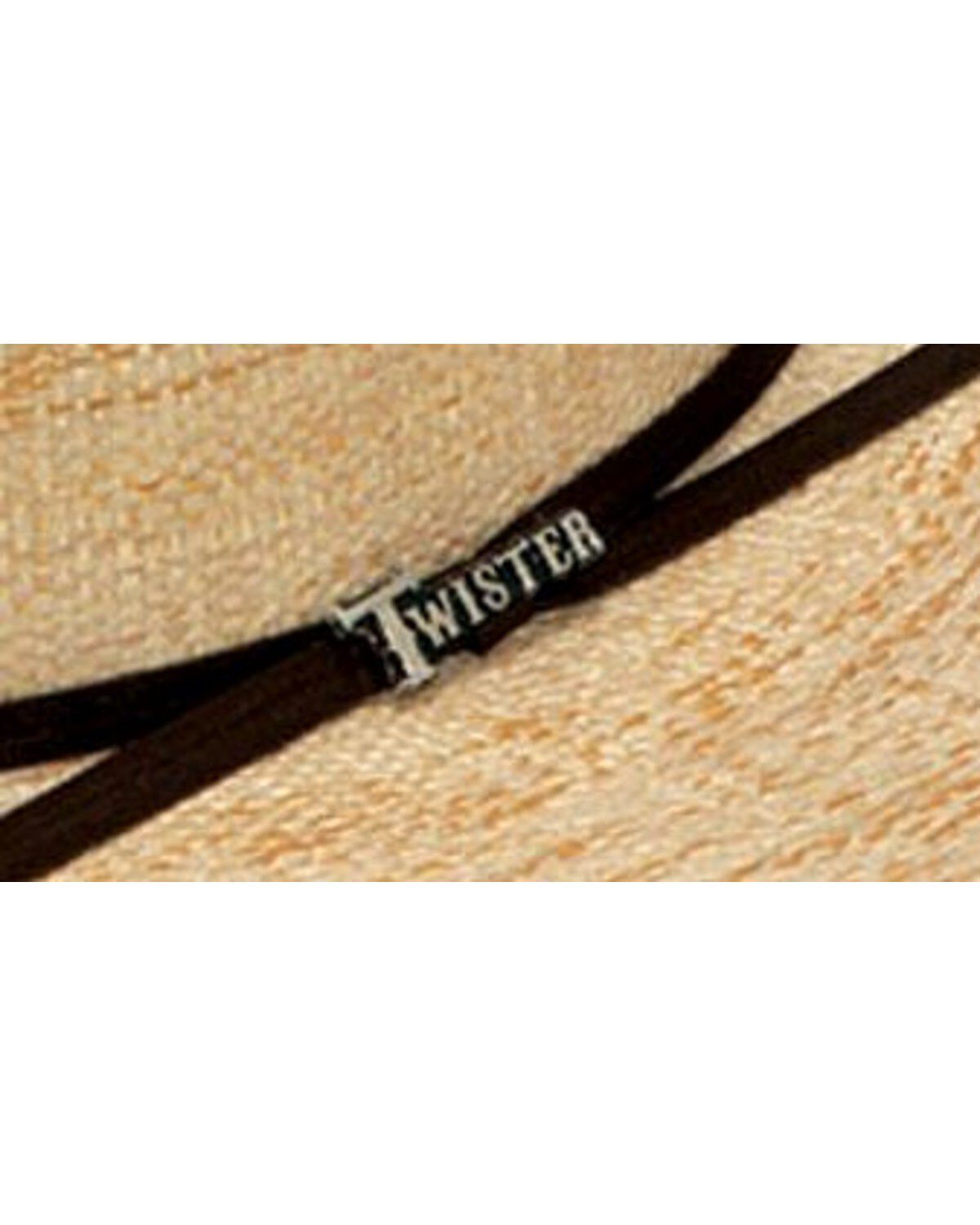 Image #2 - Twister Bangora Open Crown Straw Cowboy Hat, Toast, hi-res