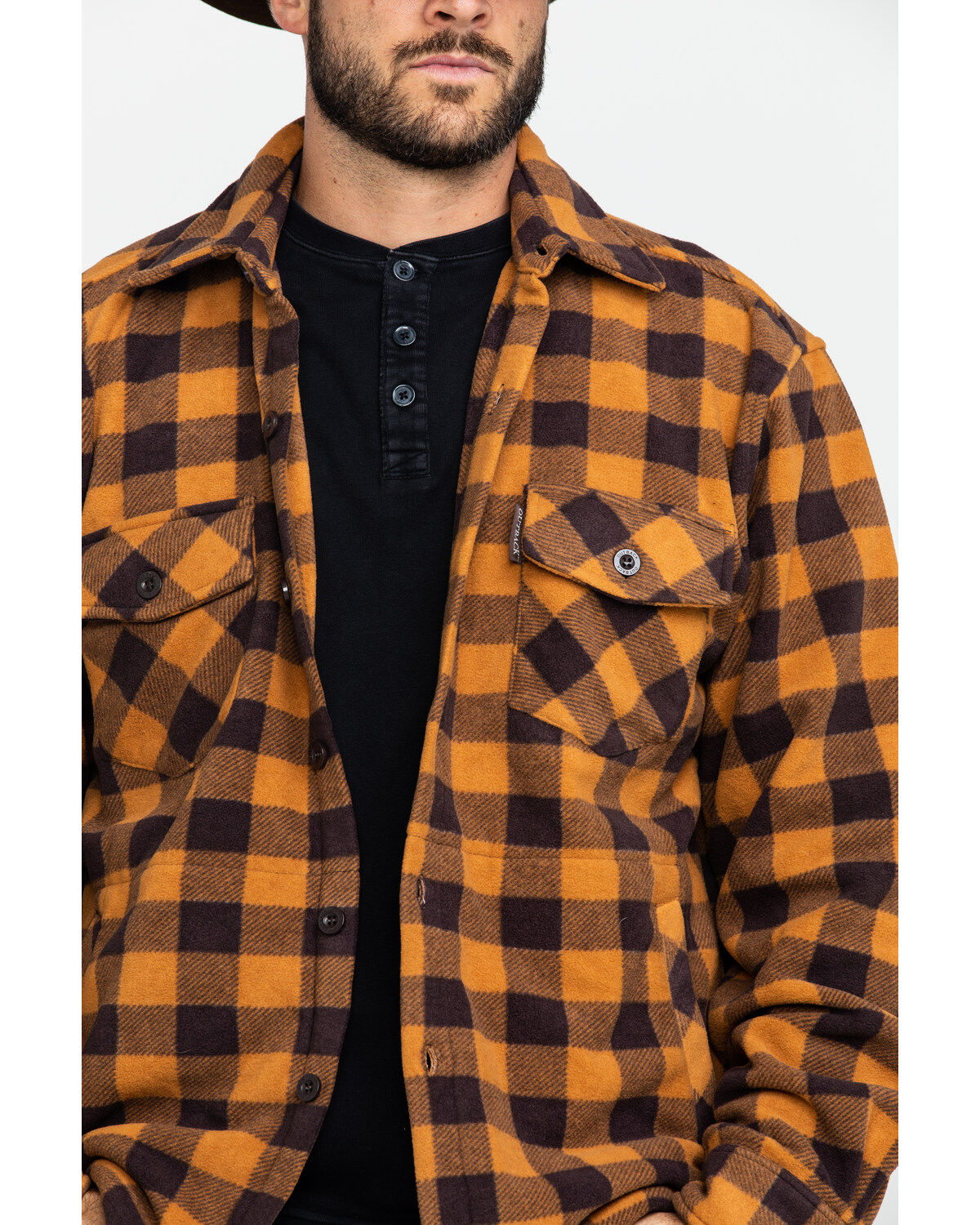 Image #4 - Outback Trading Co. Men's Big Flannel Shirt, Brown, hi-res