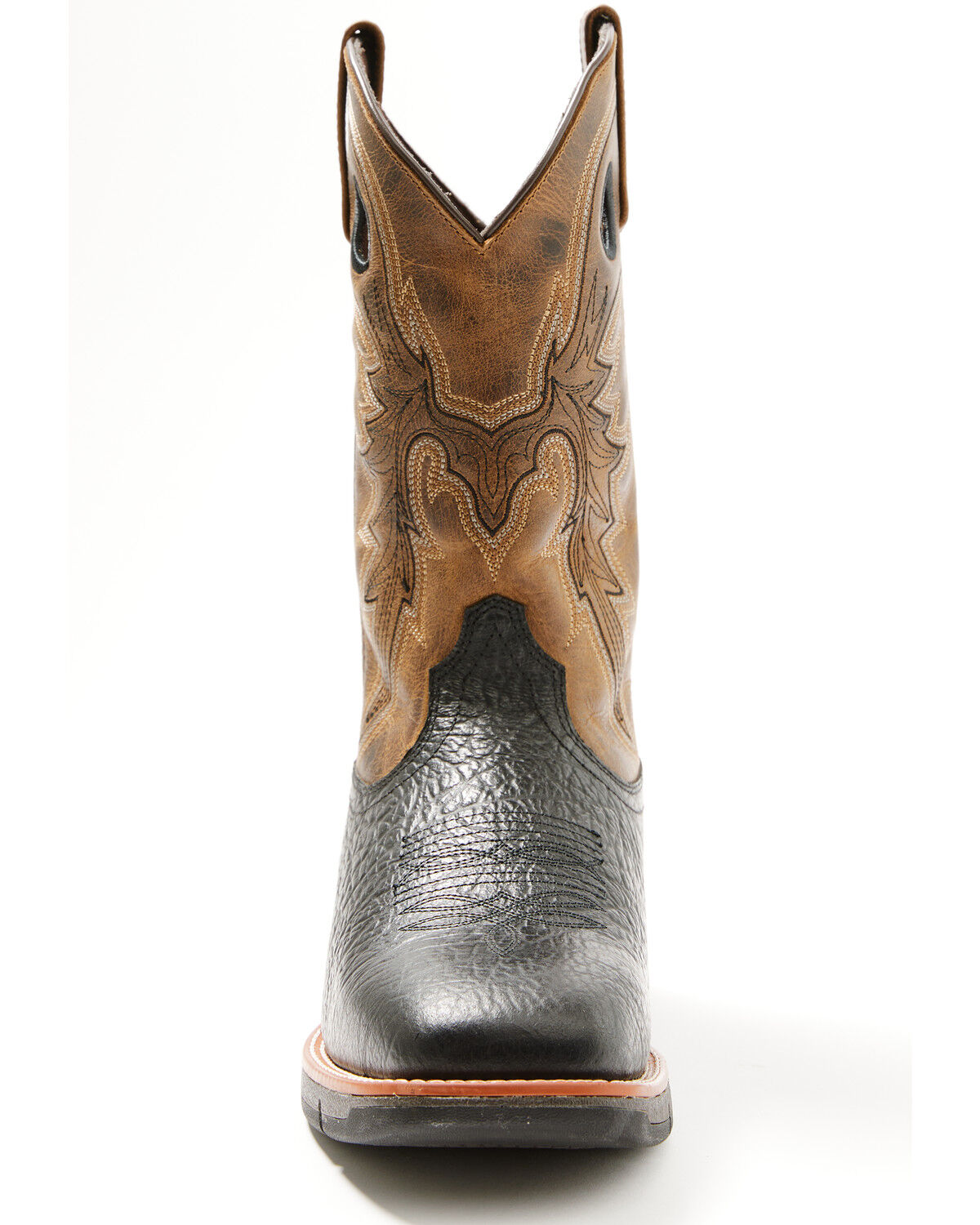 Image #4 - Laredo Men's Alloy Western Boots - Broad Square Toe, Black, hi-res