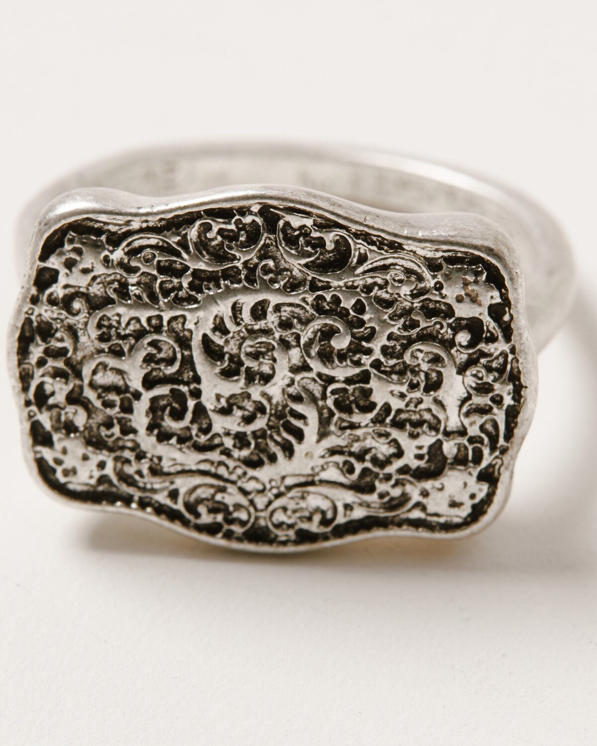 Image #3 - Idyllwind Women's Steer Head Ring Set - 3 Piece, Silver, hi-res