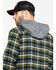 Image #5 - Hawx Men's Grey Hooded Flannel Shirt Work Jacket - Tall, , hi-res