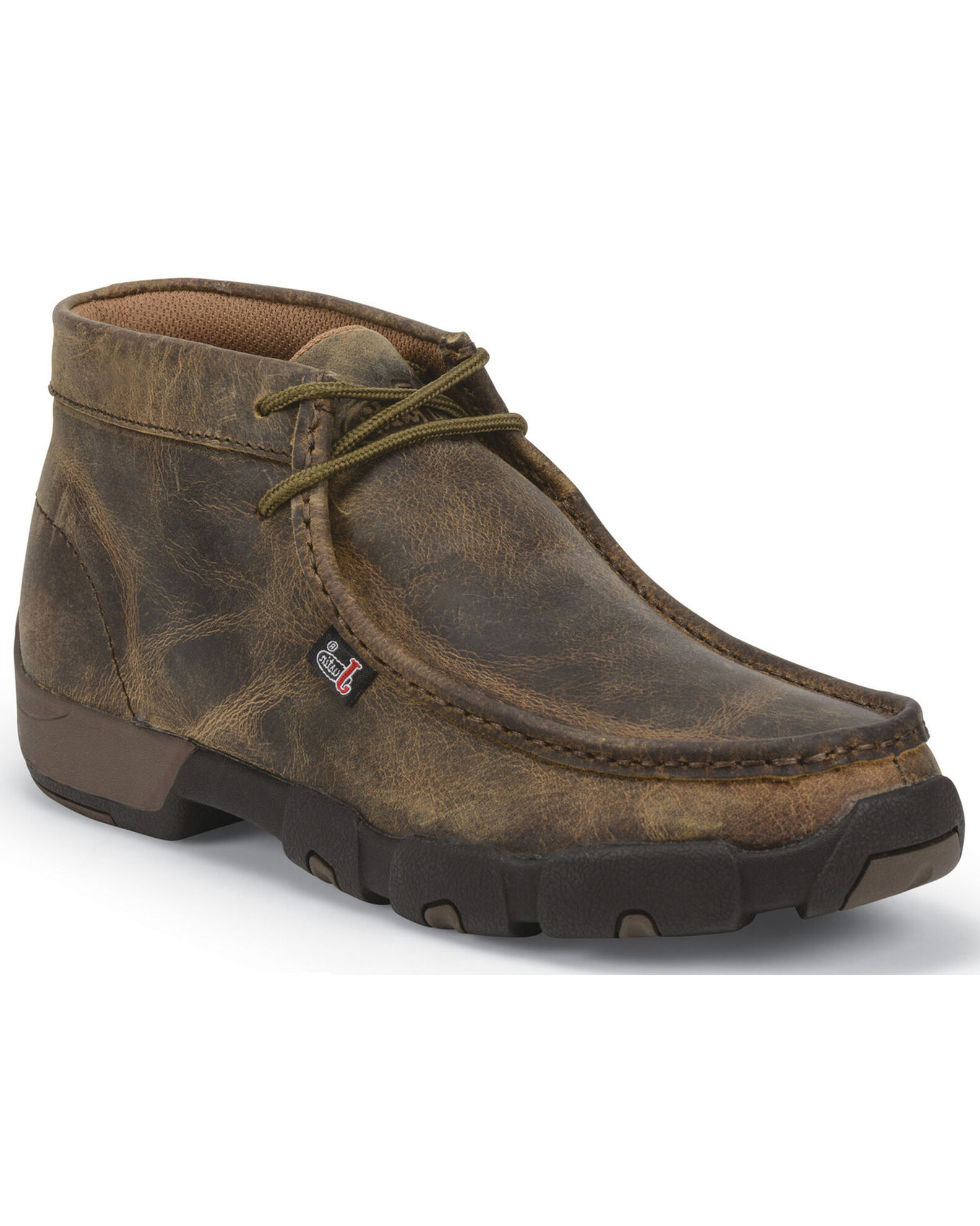 Justin steel shop toe moccasins