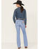 Image #3 - Wrangler Retro Women's Kai Light Wash Mid Rise Kai Bootcut Stretch Denim Jeans, Light Wash, hi-res