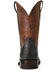 Ariat Men's Real Brown & Double Expresso Circuit Eagle Leather Western Boot - Broad Square Toe , Brown, hi-res