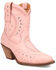 Image #1 - Dingo Women's Precious Studded Western Boots - Round Toe, Pink, hi-res