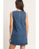 Image #3 - Flying Tomato Women's Shift Denim Mini Dress, Medium Wash, hi-res