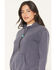 Image #2 - Shyanne Women's Bolo Tie Hoodie, Indigo, hi-res