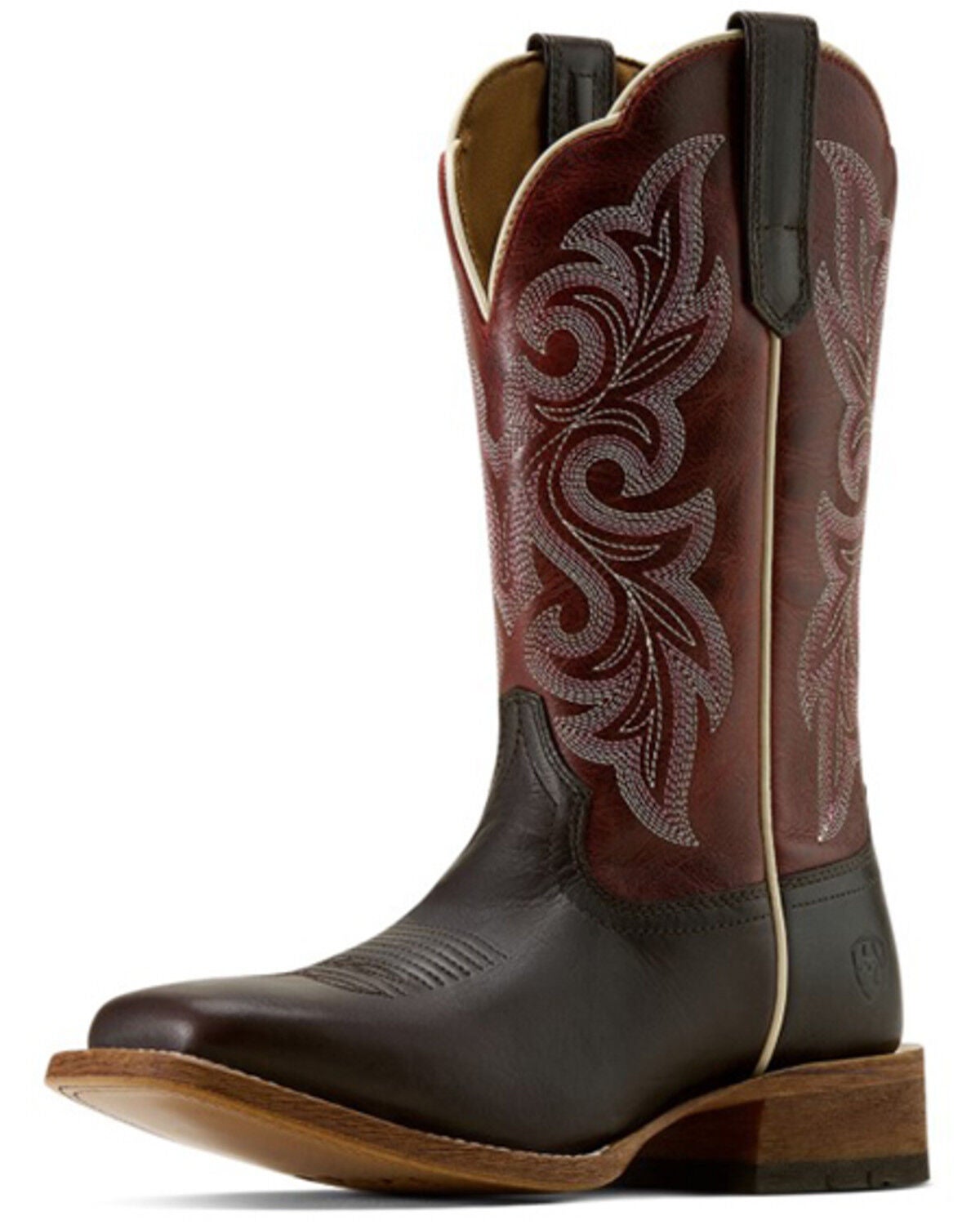 Image #3 - Ariat Women's County Lane Western Boots - Broad Square Toe, Chocolate, hi-res