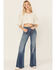 Image #3 - 7 For All Mankind Modern Dojo Medium Wash High Rise Trouser Stretch Denim Jeans, , hi-res