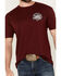 Image #3 - Cowboy Hardware Men's American Original Short Sleeve Graphic T-Shirt, Burgundy, hi-res