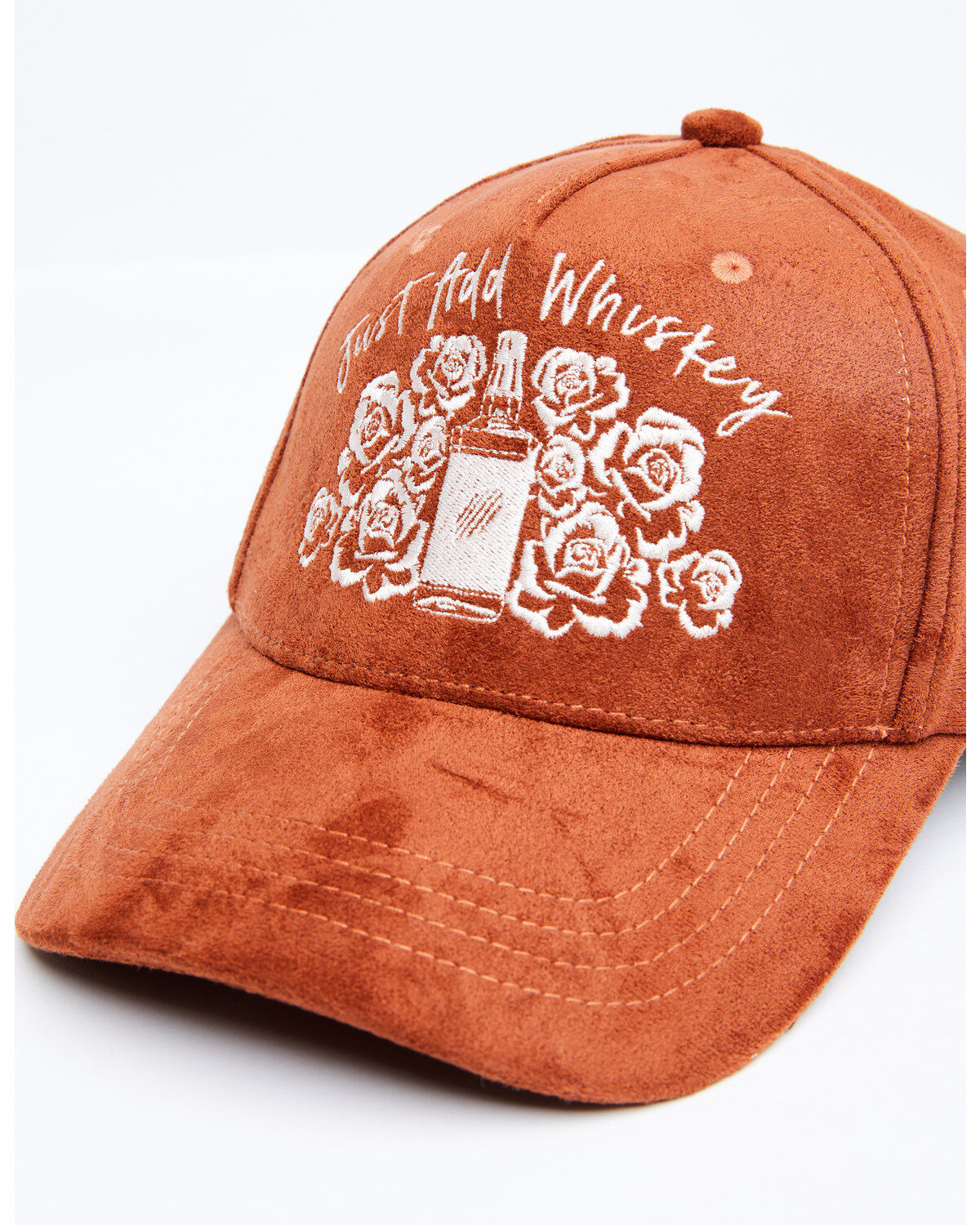 Image #3 - Shyanne Women's Just Add Whiskey Faux Suede Ball Cap, Rust Copper, hi-res