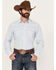 Image #1 - Wrangler Retro Men's Retro Solid Long Sleeve Snap Western Shirt, Light Blue, hi-res