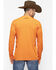 Image #3 - Wrangler Men's Riggs Crew Performance Long Sleeve T-Shirt, Bright Orange, hi-res