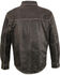 Image #3 - Milwaukee Leather Men's Lightweight Leather Long Sleeve Western Shirt, Grey, hi-res