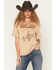 Image #1 - Idyllwind Women's Outlaws Never Die Short Sleeve Graphic Tee, Khaki, hi-res