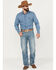 Image #3 - Rock & Roll Denim Men's Double Barrel Light Vintage Wash Relaxed Straight Stretch Jeans, Light Wash, hi-res