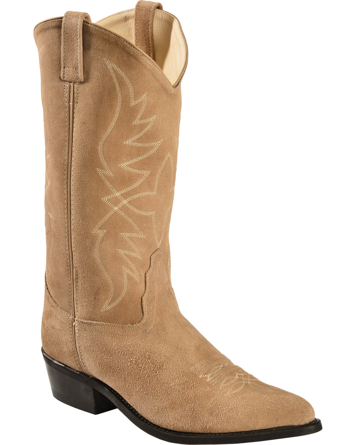 Old West Roughout Suede Cowboy Boots 